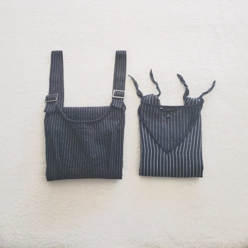 Forever 21 & Banana Republic Pinstriped Bundle! - Picture 1 of 3